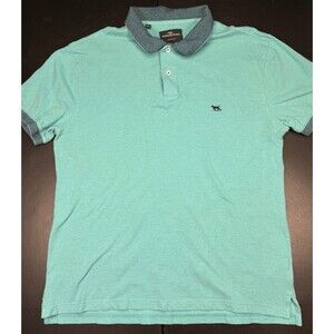Rodd & Gunn Polo Shirt Mens XL Sports Fit Blue Short Sleeve